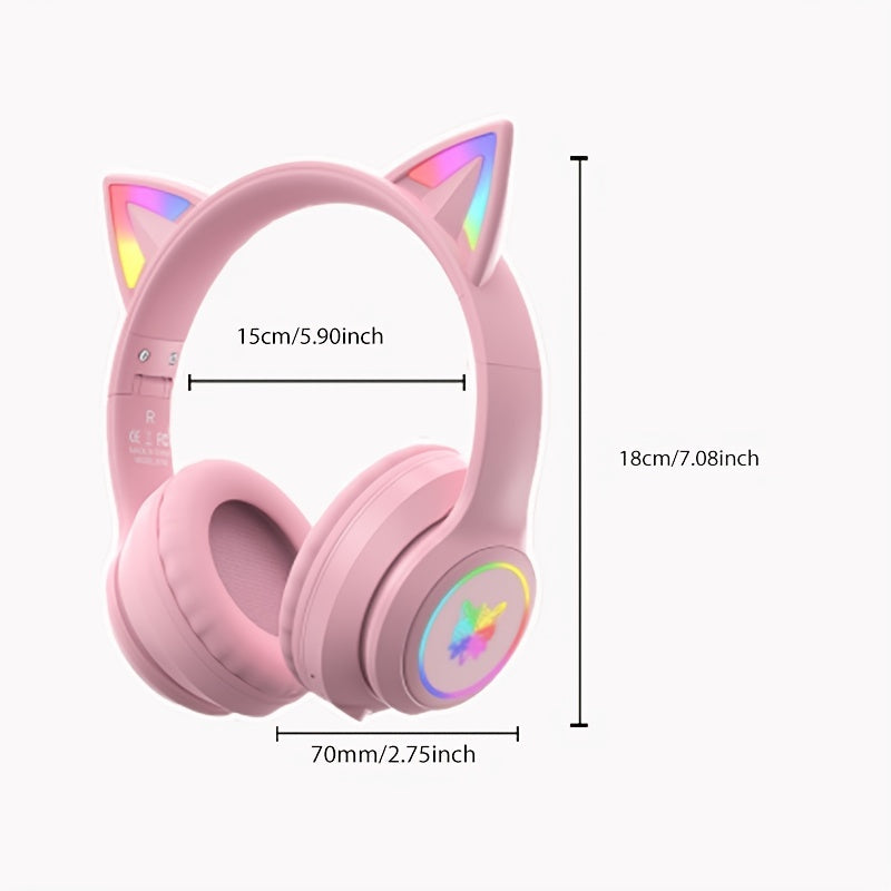 Wireless Noise Cancelling Cat Ear Headphones